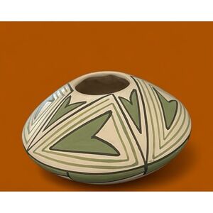 Mata Ortiz Pottery Seed Pot Abigail Marin Paquime Heart Mexican Folk Art Ceramic